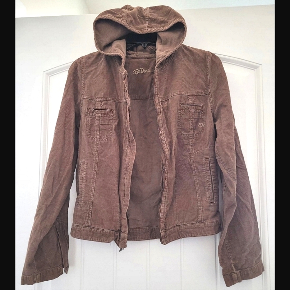 Brown Corduroy Fox Racing Jacket